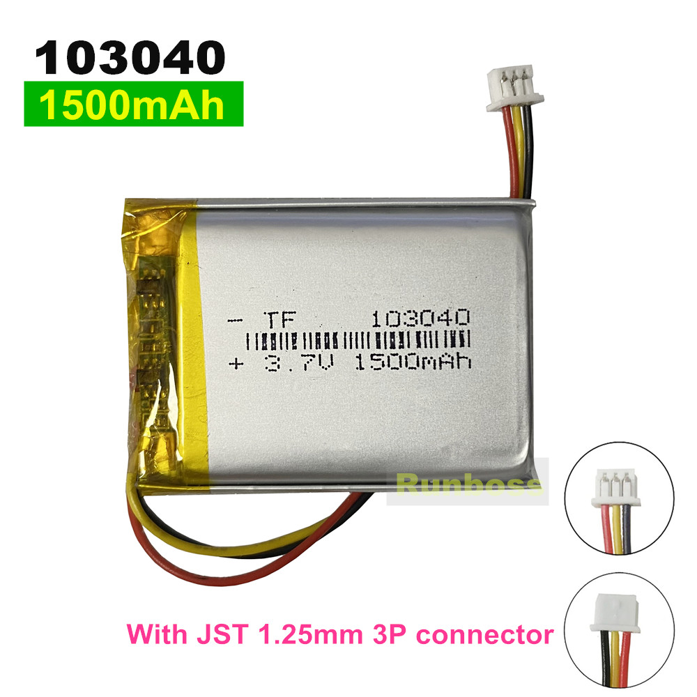 Wedding Power Supply - 1-10PCS 103040 3.7V 1500mAh Batteria ricaricabile