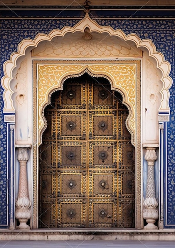Indian Wedding Decor Supply - Porta ad arco indiano Haldi Mehendi