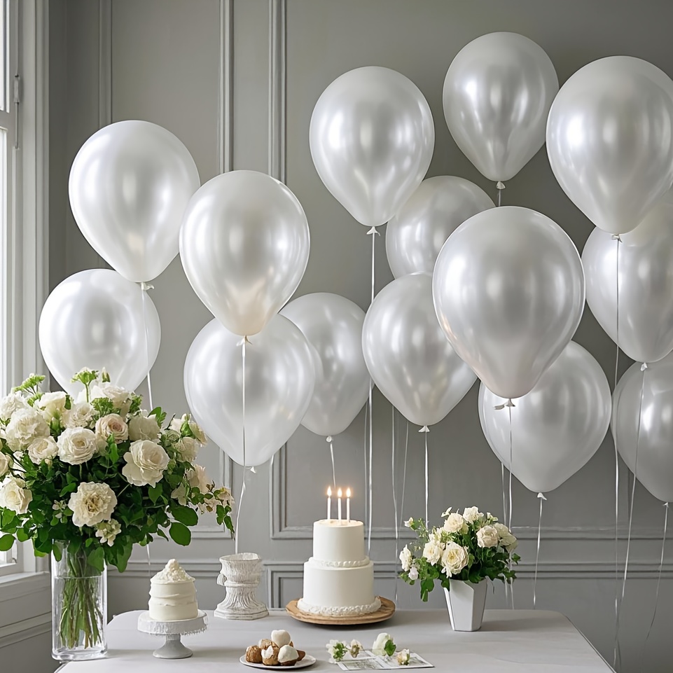 Wedding Ceremony Supply - Set di palloncini bianco perla, adatti