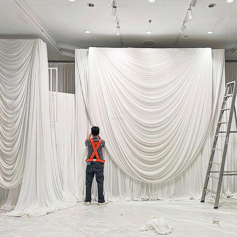 Wedding Backdrop Curtain - FSDKX Fondale per palcoscenico per festa