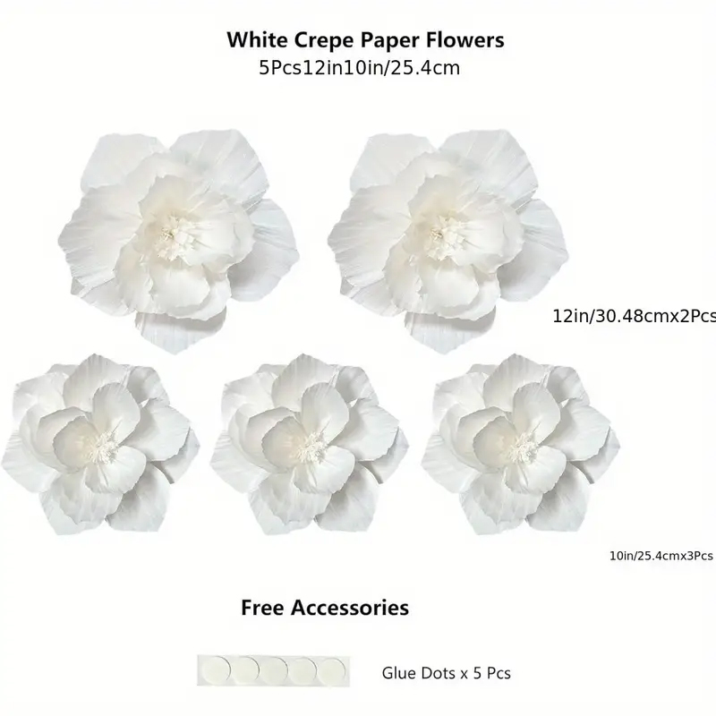 5 confezioni di fiori di carta - Wedding Power Supply recensione e prezzo