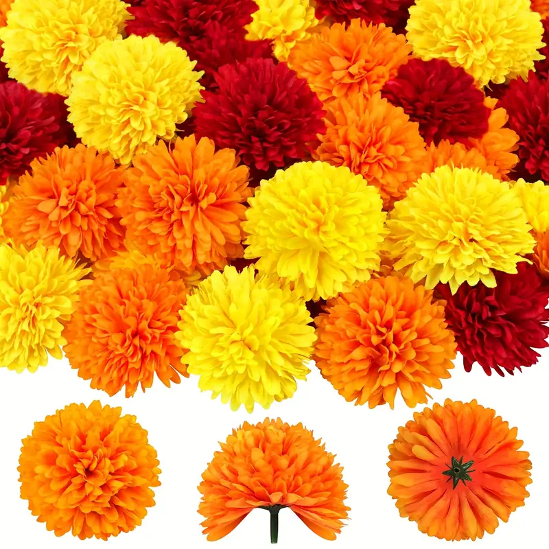 Teste di fiori di calendula co - Indian Wedding Decor Supply recensione e prezzo