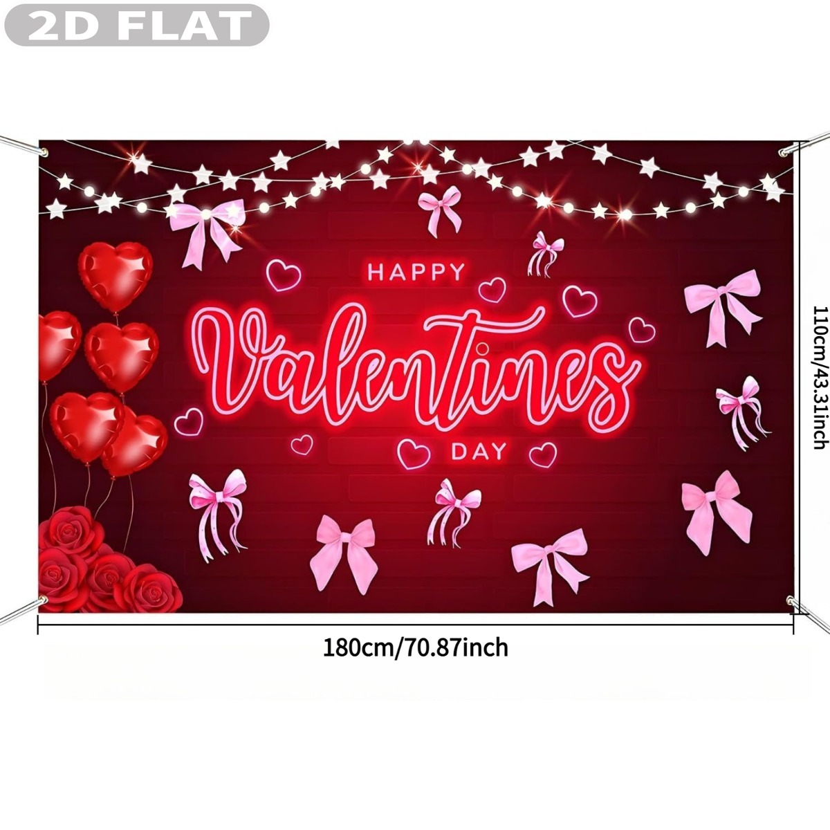 2D FLAT 1pc Happy Valentine's  - Photo Booth Prop recensione e prezzo