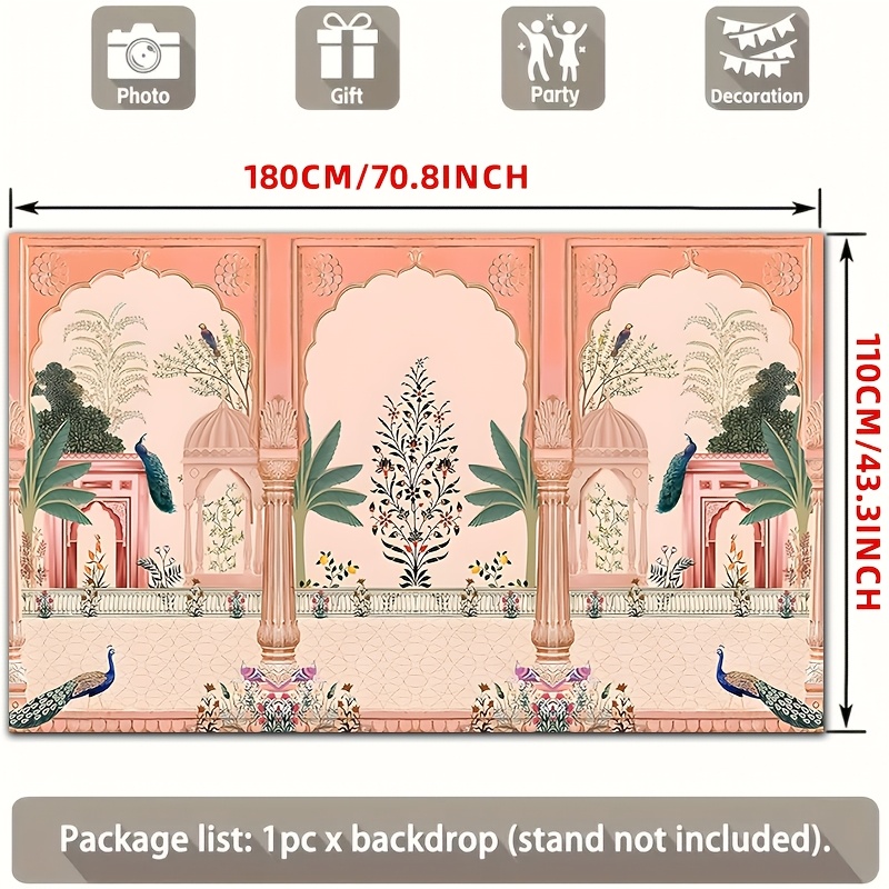 Sfondo Floreale Mughal Ornato  - Wedding Backdrop Curtain recensione e prezzo